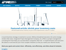 Tablet Screenshot of ipmcinc.com